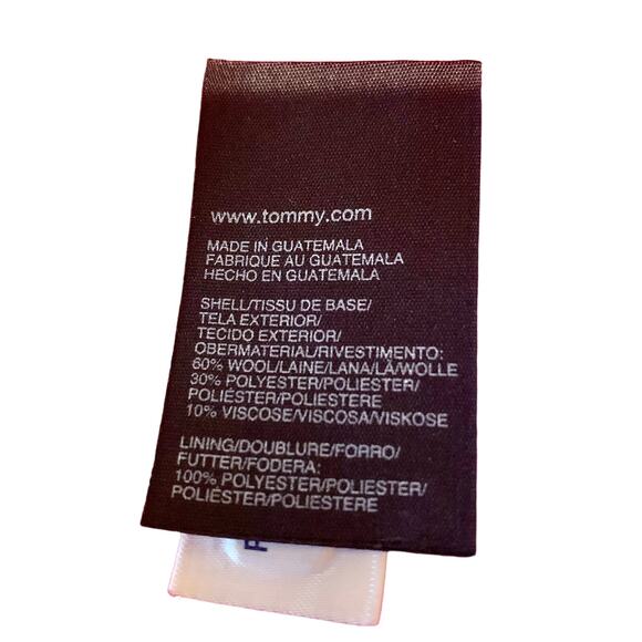 Tommy Hilfiger Red Wool Blend Jacket - XL - Picture 8 of 10